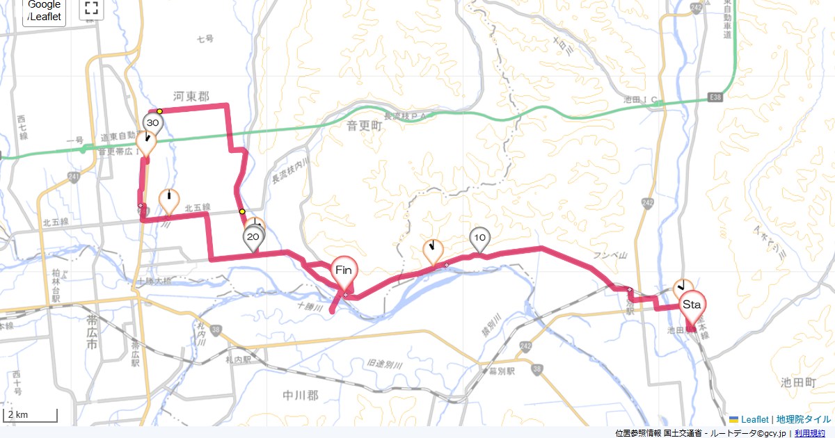 18/6/6 池田から十勝川温泉
