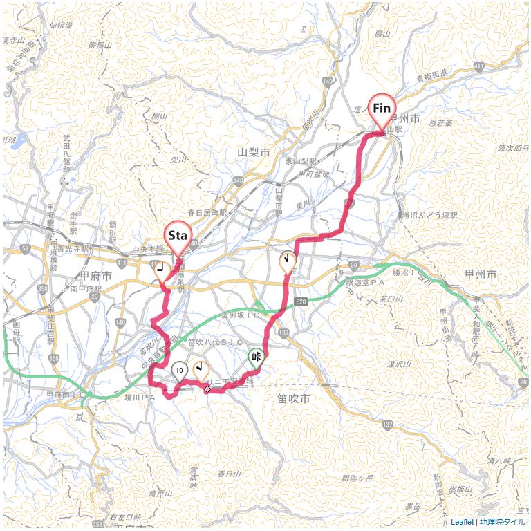 19/1/6 石和温泉から塩山