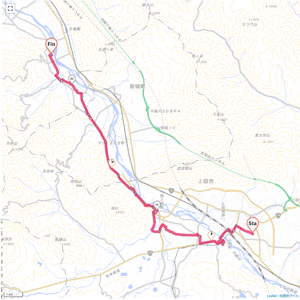 21/7/24 上田から戸倉温泉