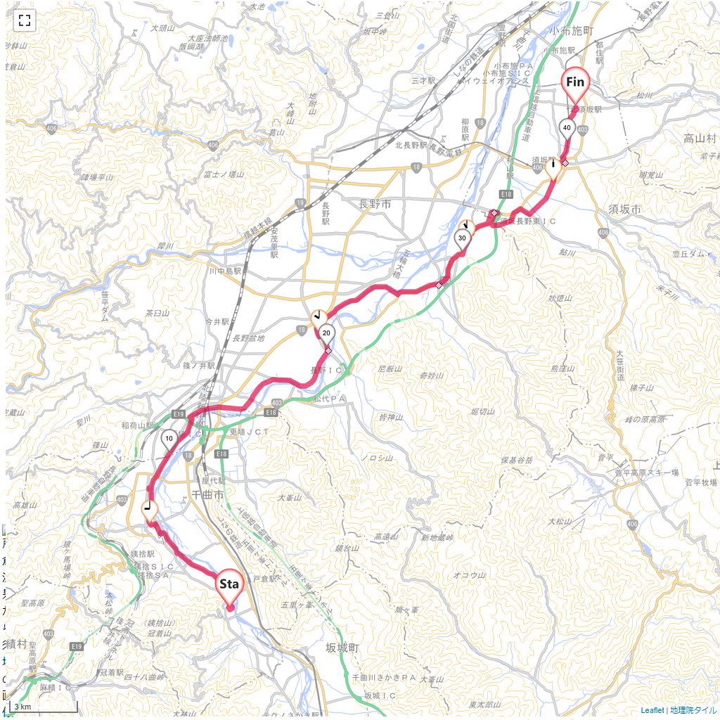 21/7/25 戸倉温泉から須坂