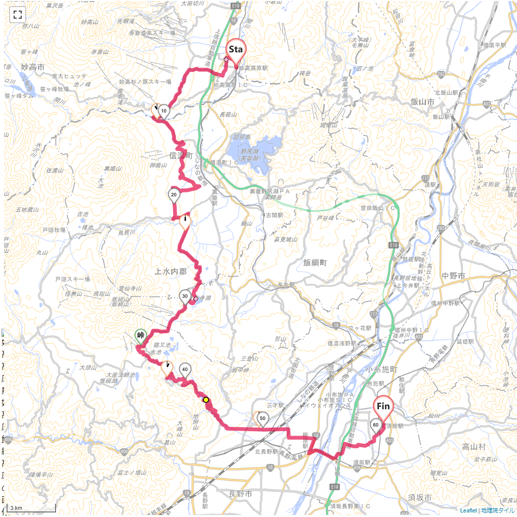 21/10/18 妙高高原黒姫高原飯綱高原