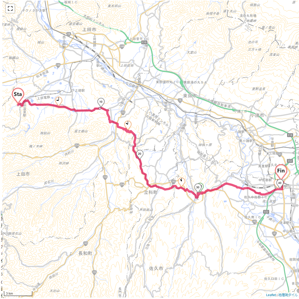 21/10/25 別所温泉から佐久平