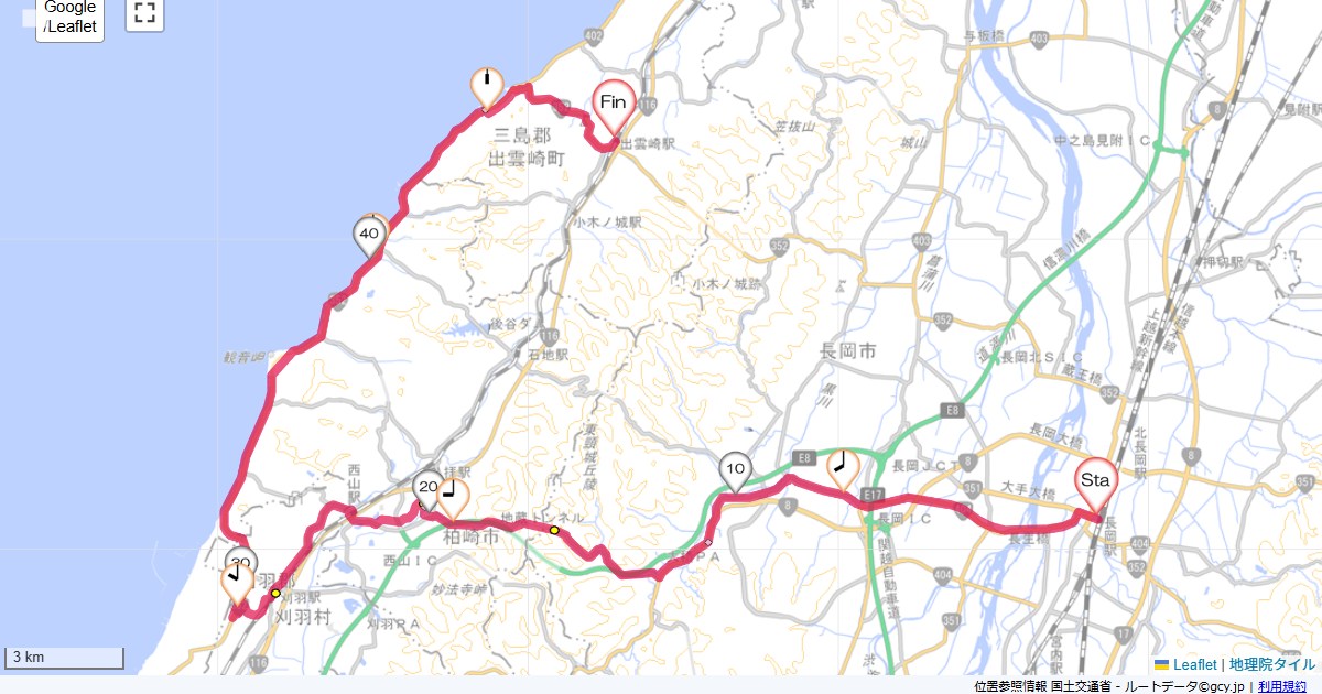 24/7/14 長岡から出雲崎