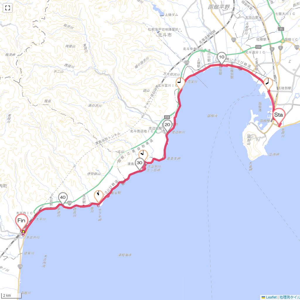 24/9/23 函館から木古内