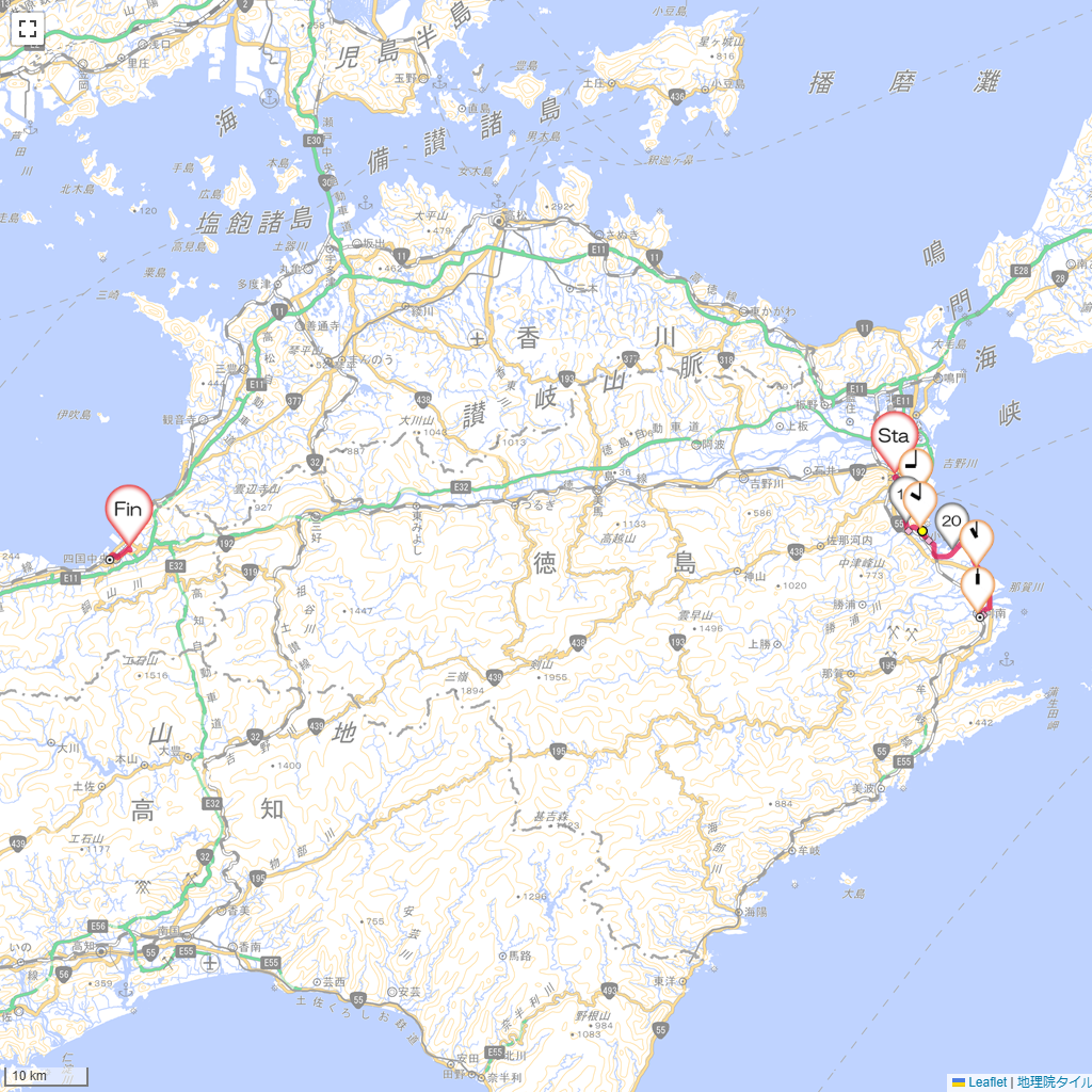 25/2/9 徳島から阿南