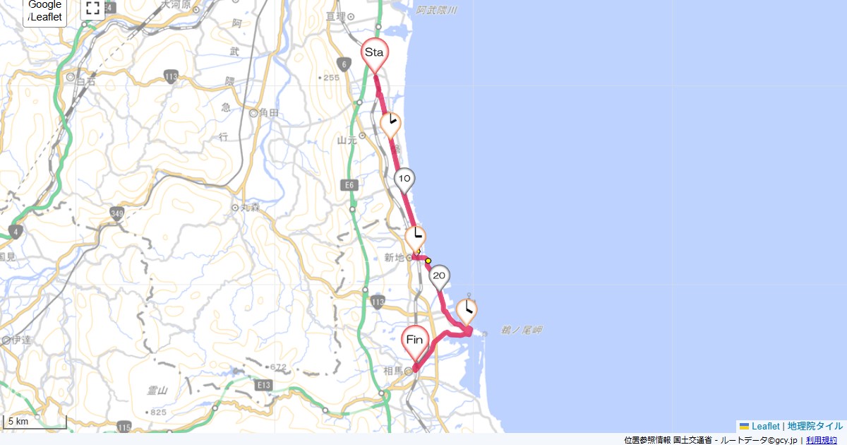 25/6/7 浜吉田から相馬