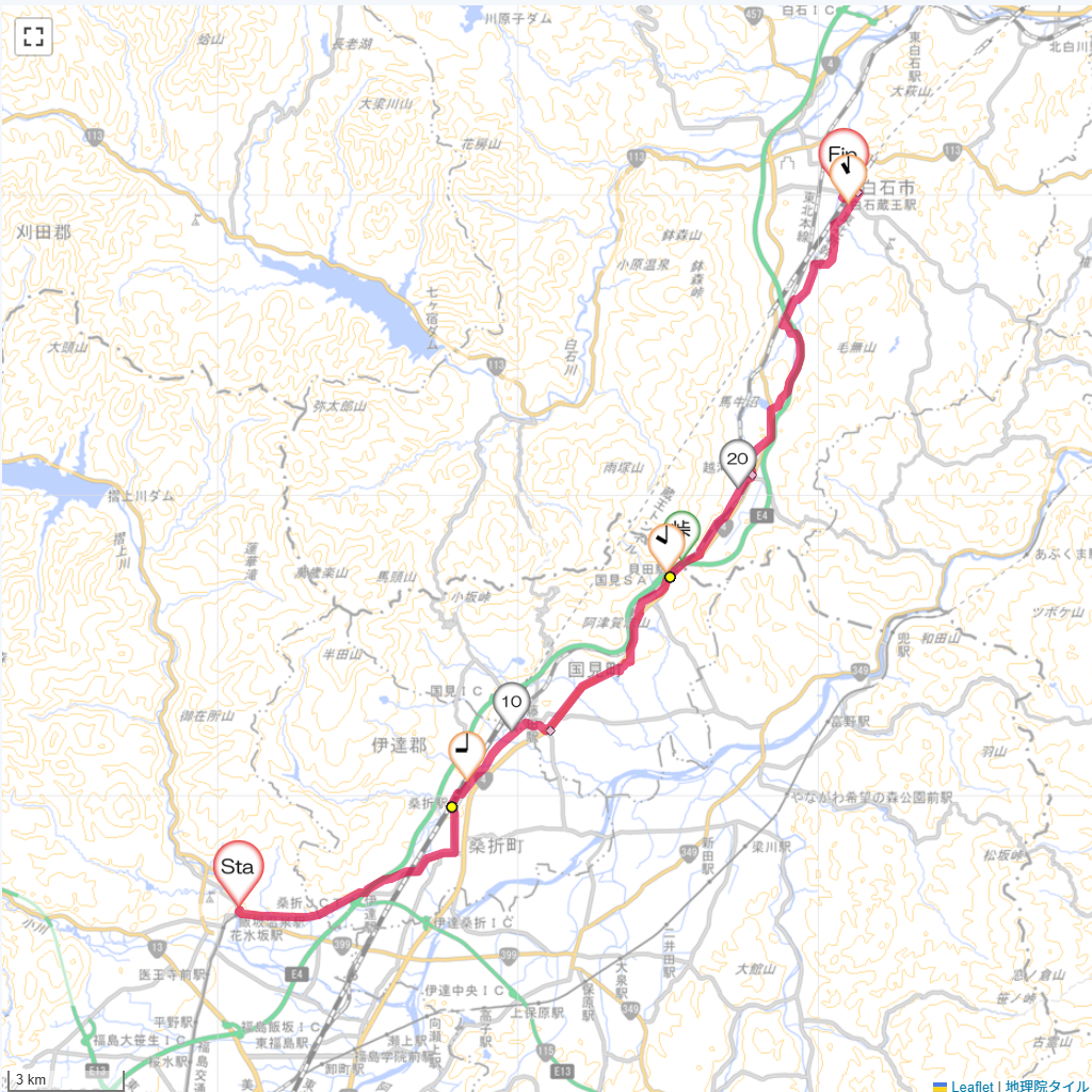 25/6/22 飯坂温泉から白石蔵王