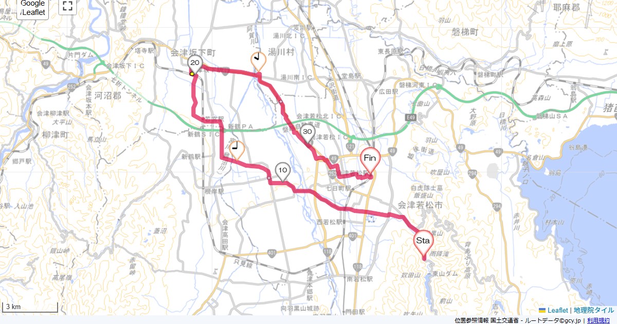 25/7/13 東山温泉から会津若松