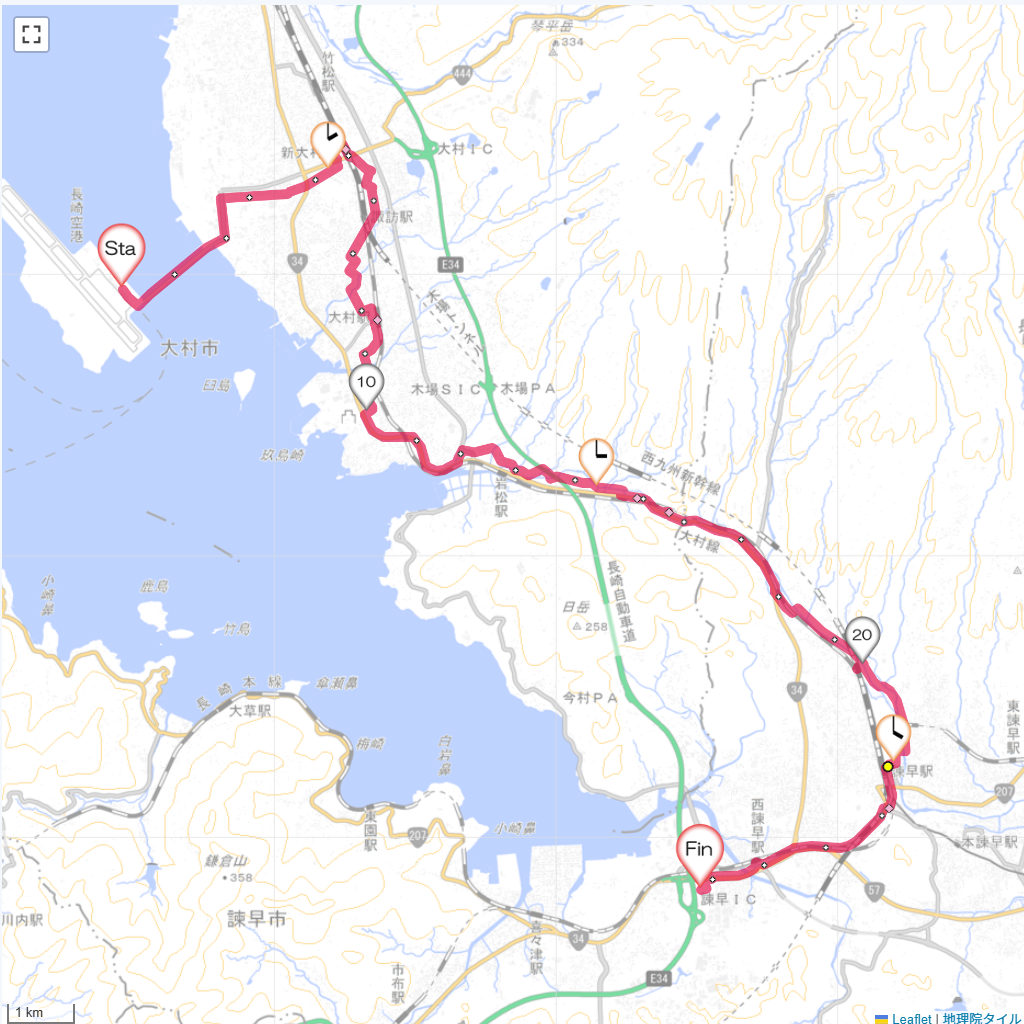 25/9/5 長崎空港から諫早