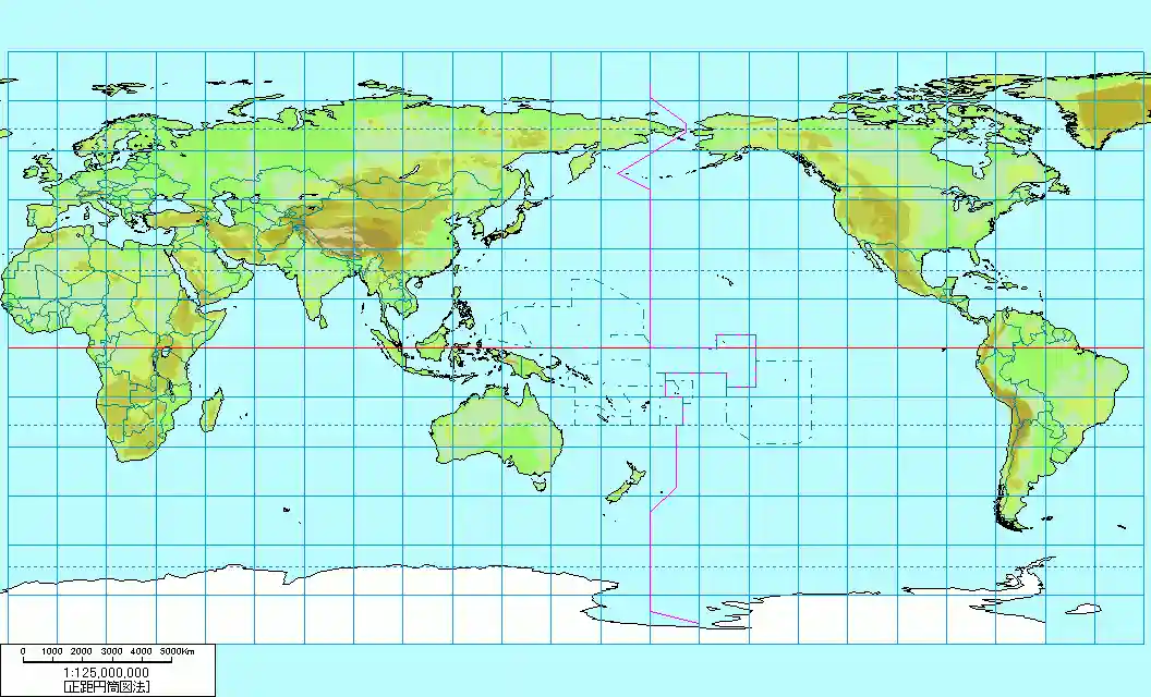 正距円筒図法