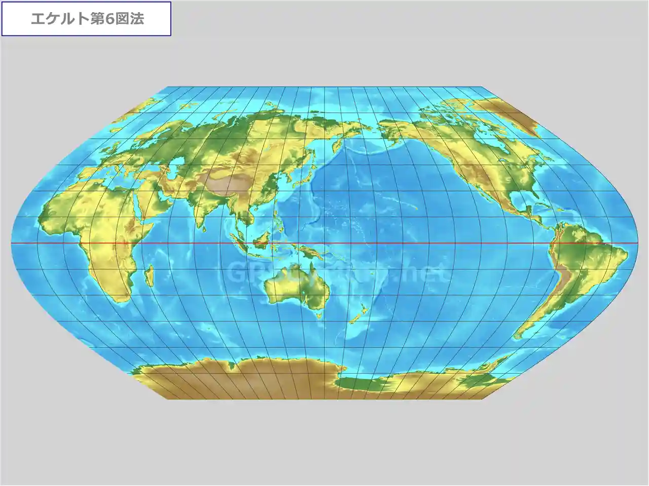 エケルト第6図法