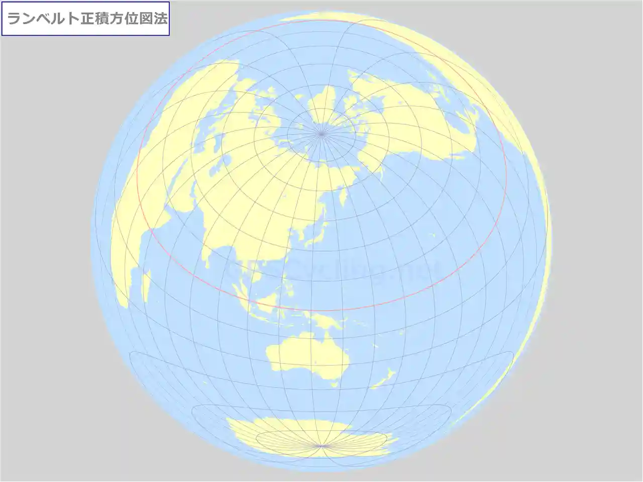 ランベルト正角円錐図法