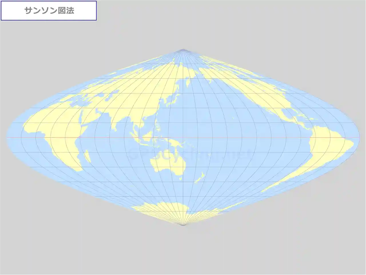 サンソン図法