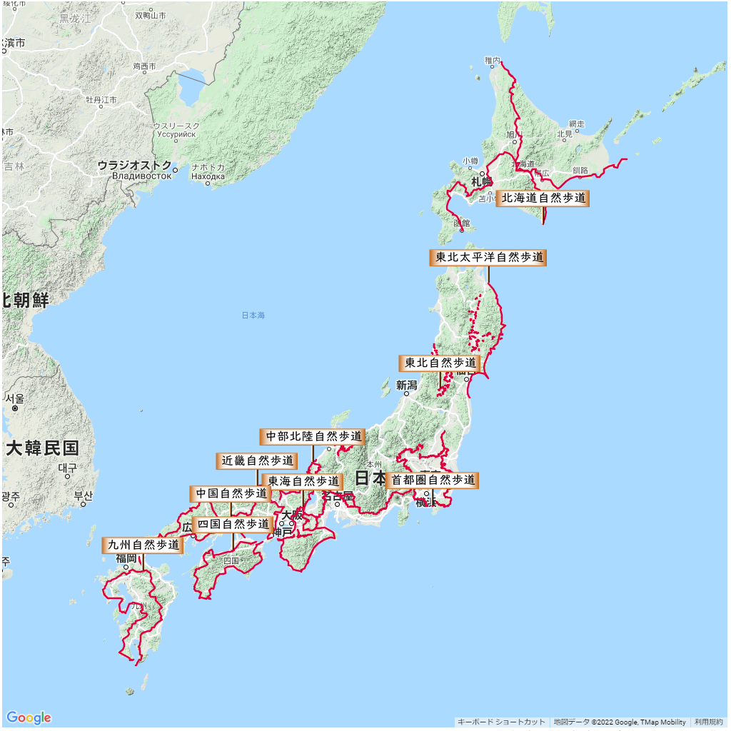 自然歩道地図,コース,地図,マップ,ルート,歩く