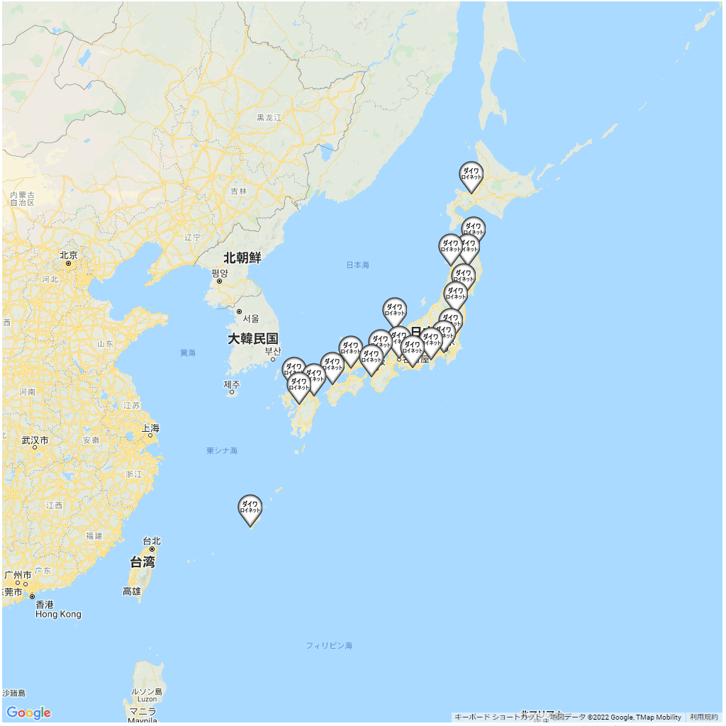 ダイワロイネット,ホテルチェーンマップ,全国一覧,地図で探す