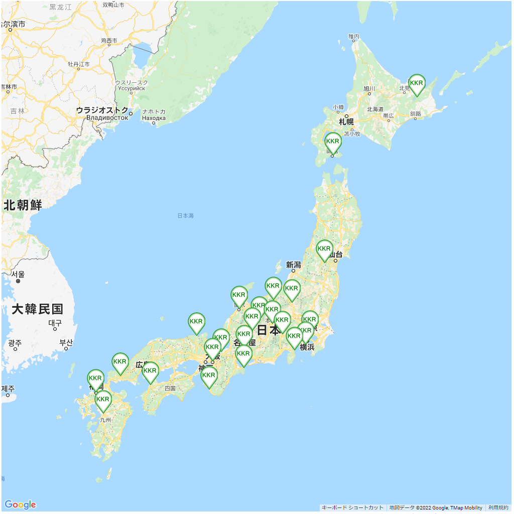 KKRホテルズ,ホテルチェーンマップ,全国一覧,地図で探す
